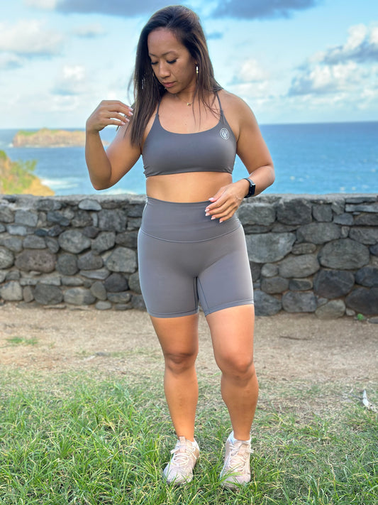 Short LILA gris